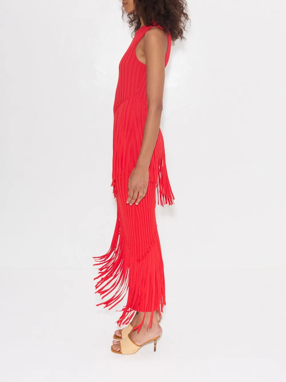 Simon Miller Spiral maxi-jurk Rood