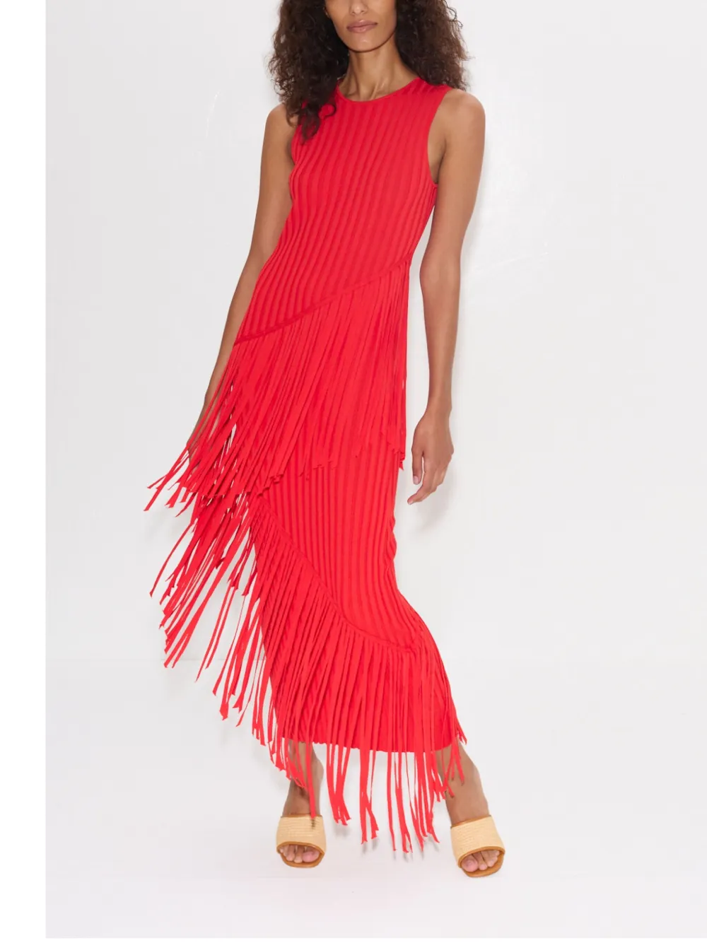 Simon Miller Spiral maxi-jurk Rood