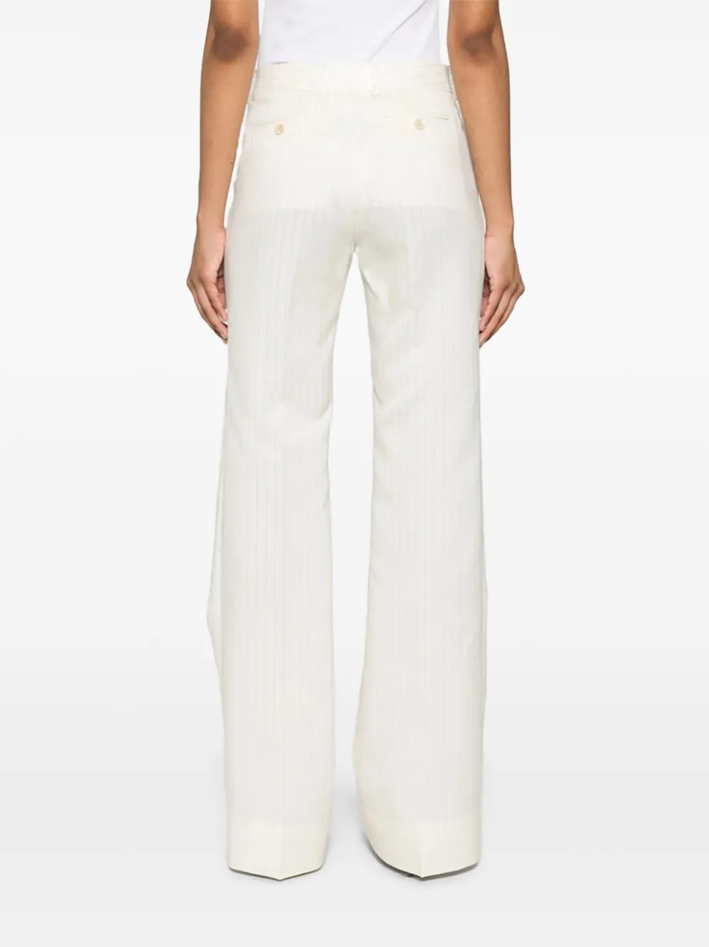 TOM FORD Pantalon met krijtstreep Wit