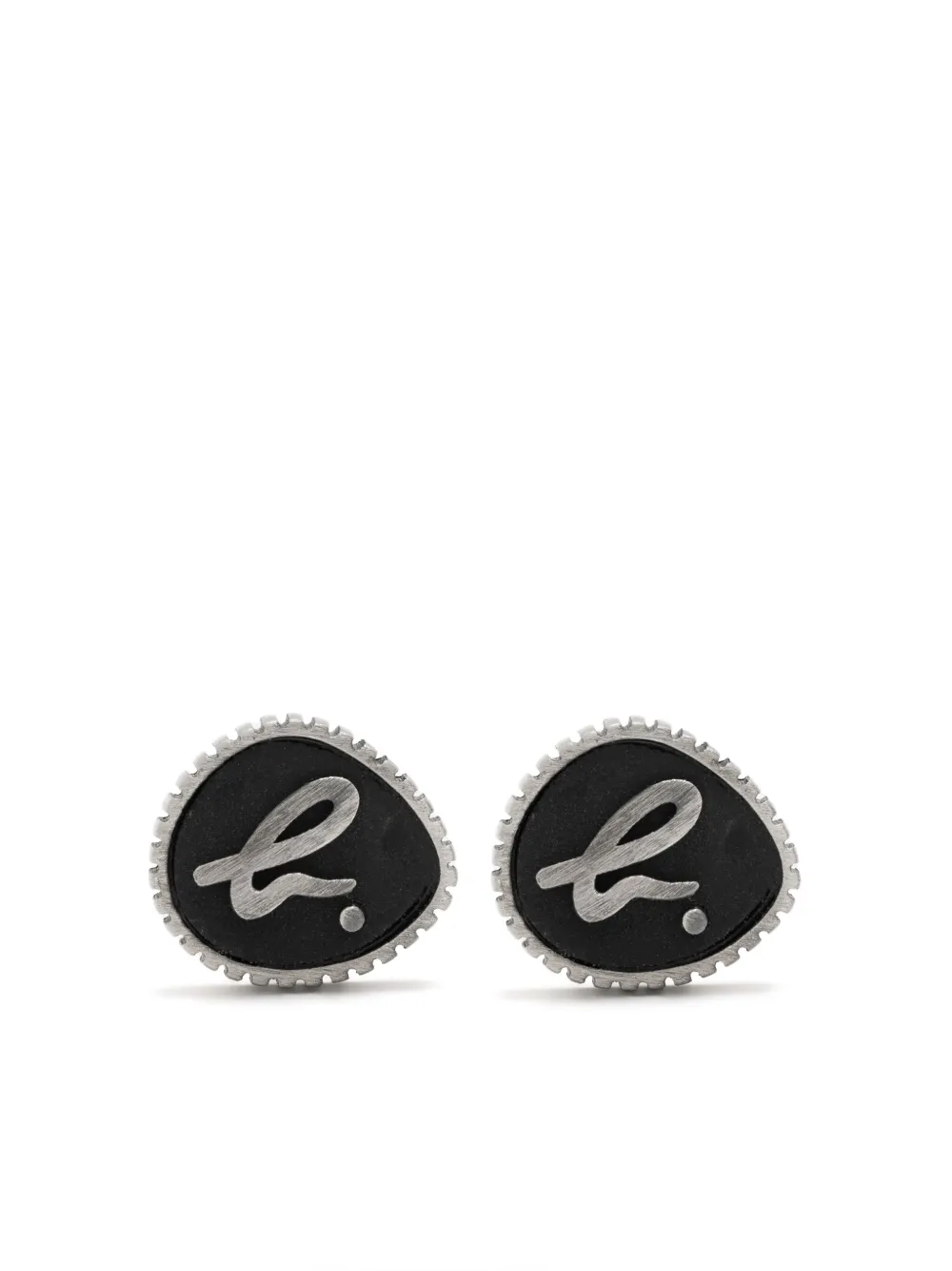 agnès b.  arete con logo | negro | Image 1
