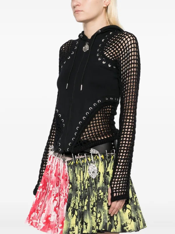 Chopova Lowena Tumble Hoodie | Black | FARFETCH JO