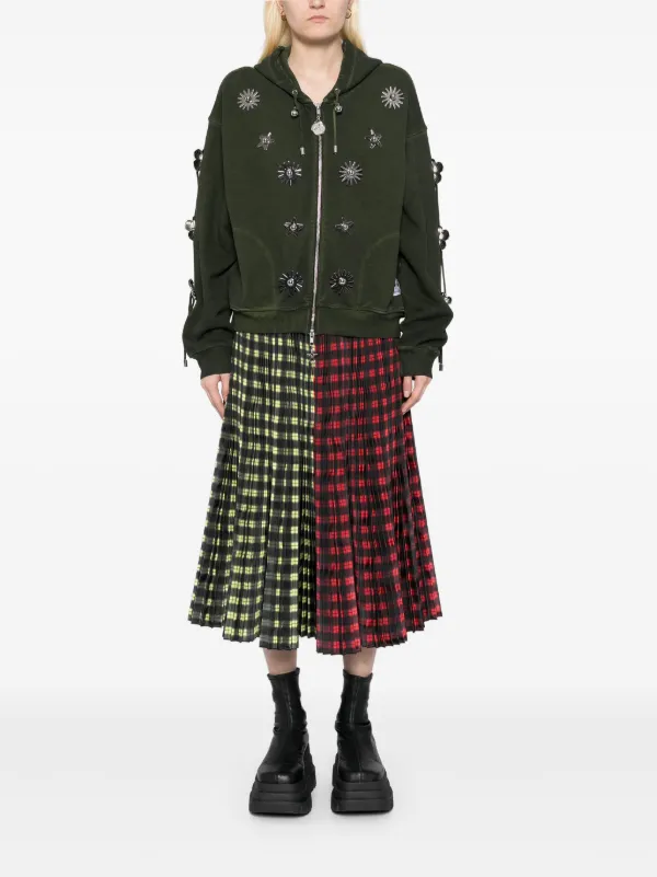 Chopova Lowena Dallas Hoodie | Green | FARFETCH BN