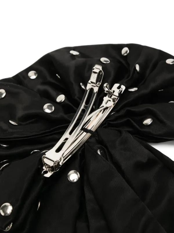 Chopova Lowena Bow Hair Clip | Black | FARFETCH