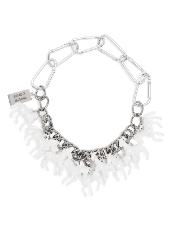 【関税込み】Chopova Lowena シルバー Horse Girl ネックレス Chopova Lowena Horse Girl Necklace | Silver | FARFETCH