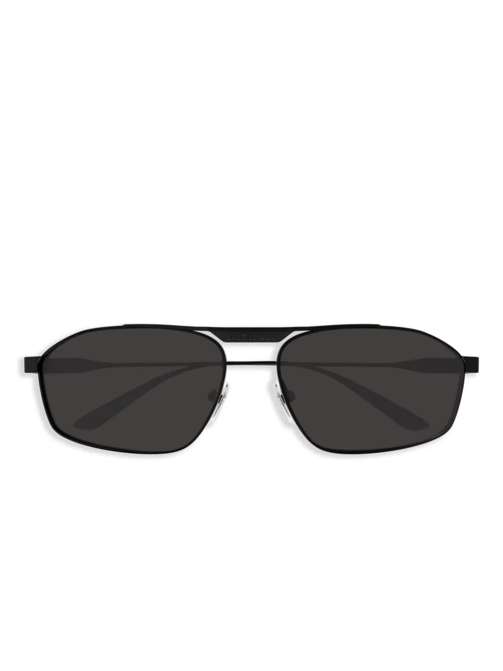 Balenciaga metal frame rectangular sunglasses | Black | Image 1