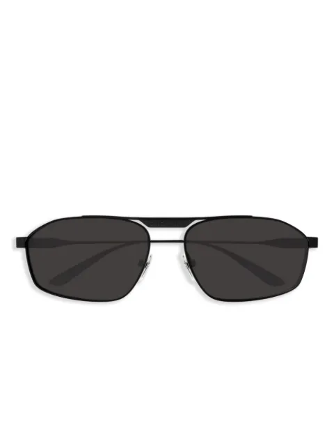 Balenciaga lentes de sol rectangulares con armazón metálica