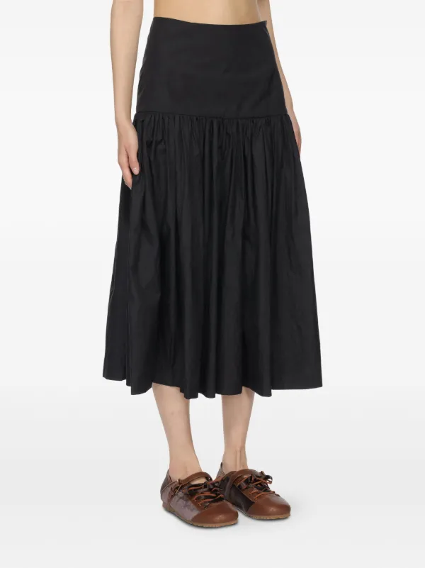 【AMOMENTO】23ss VOLUME SKIRT Amomento Gathered Skirt | Black | FARFETCH