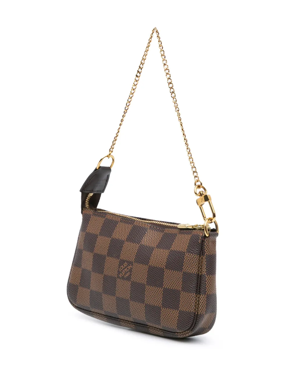 Louis Vuitton Pre-Owned 2020 Damier Ebene Mini Pochette Accessoires handbag - Bruin