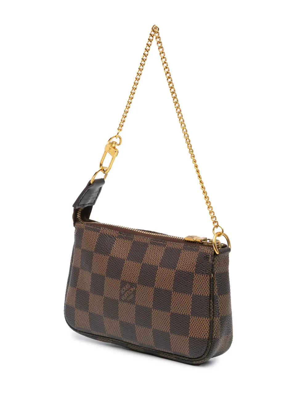 Louis Vuitton Pre-Owned 2009 Damier Ebene Trunks and Bags Mini Pochette Accessoires handbag - Bruin