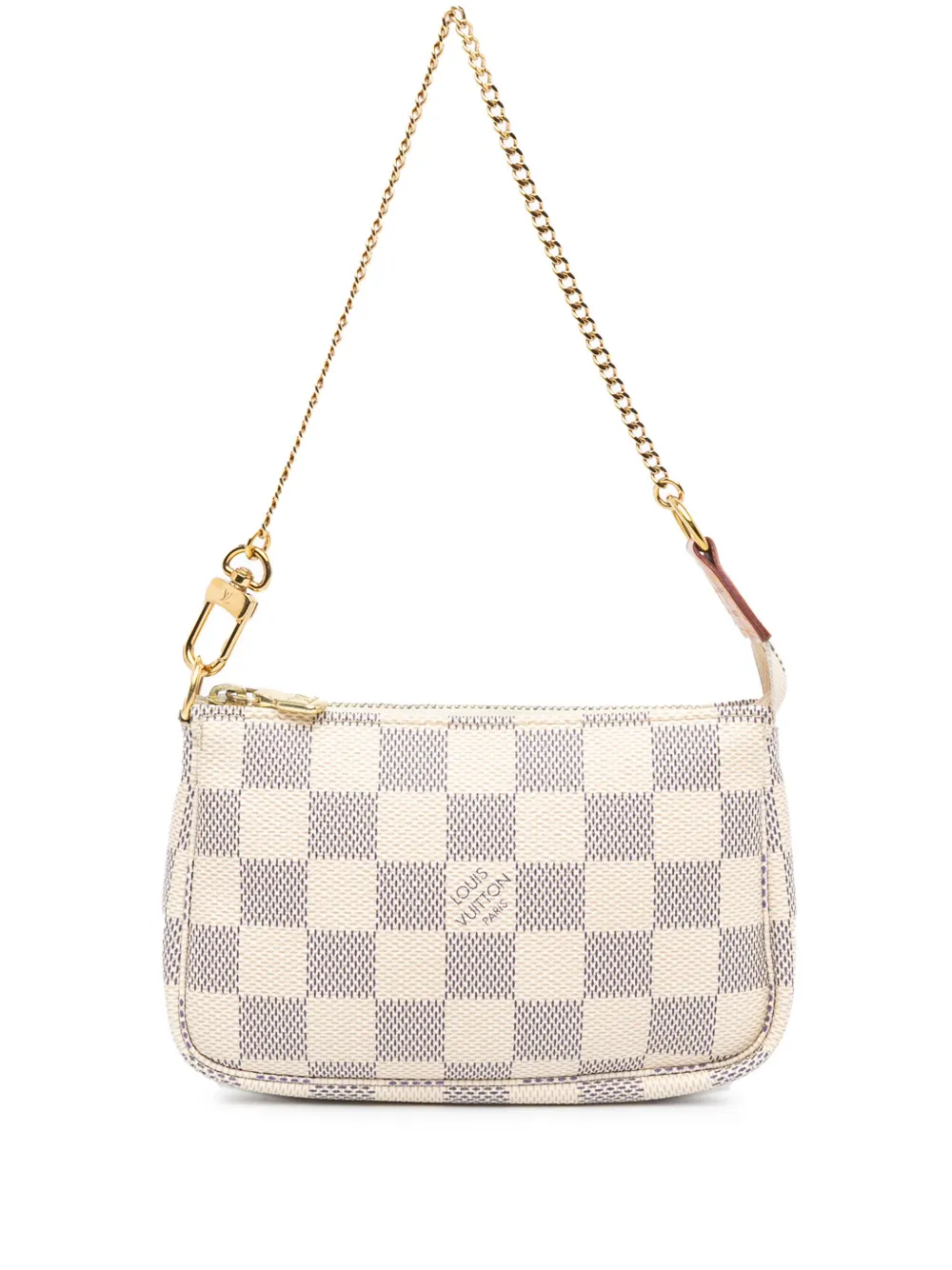 Louis Vuitton Pre-Owned 2020 ダミエ アズール ミニ ポシェット アクセソワール ハンドバッグ - ホワイト Louis Vuitton Pre-Owned 2020 ダミエ アズール ミニ ポシェット アクセソワール ハンドバッグ - ホワイト