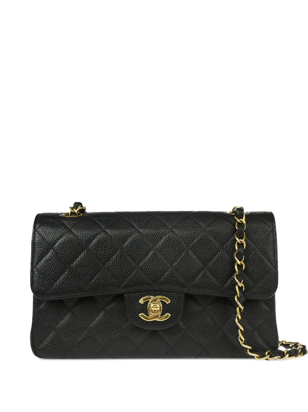 CHANEL Pre-Owned 2002 small Classic Double Flap shoulder bag | Black | Image 1