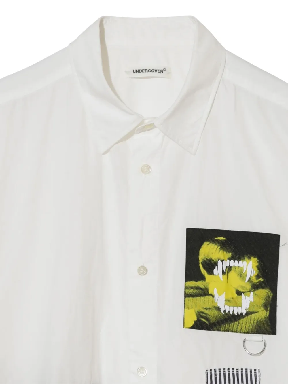 Undercover Overhemd met grafische print Wit