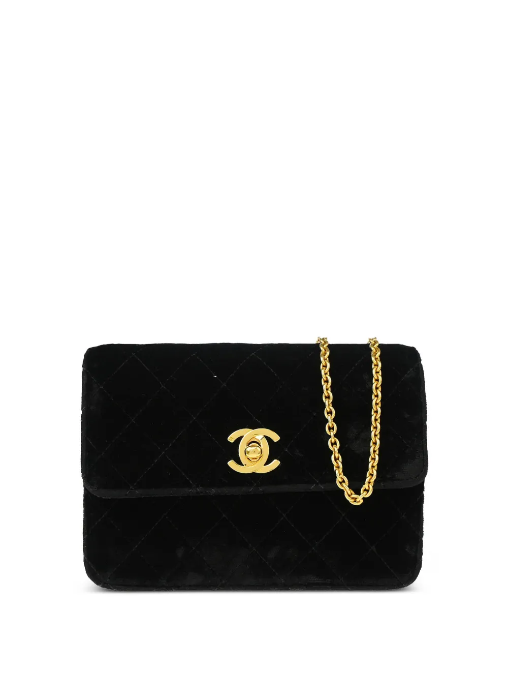 CHANEL Pre-Owned 1997 ココマーク ターンロック ショルダーバッグ - ブラック CHANEL Pre-Owned 1997 ココマーク ターンロック ショルダーバッグ - ブラック