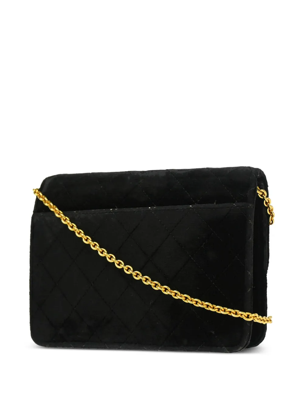 CHANEL Pre-Owned 1997 CC turn-lock velvet shoulder bag | Pre-Owned | Image 2