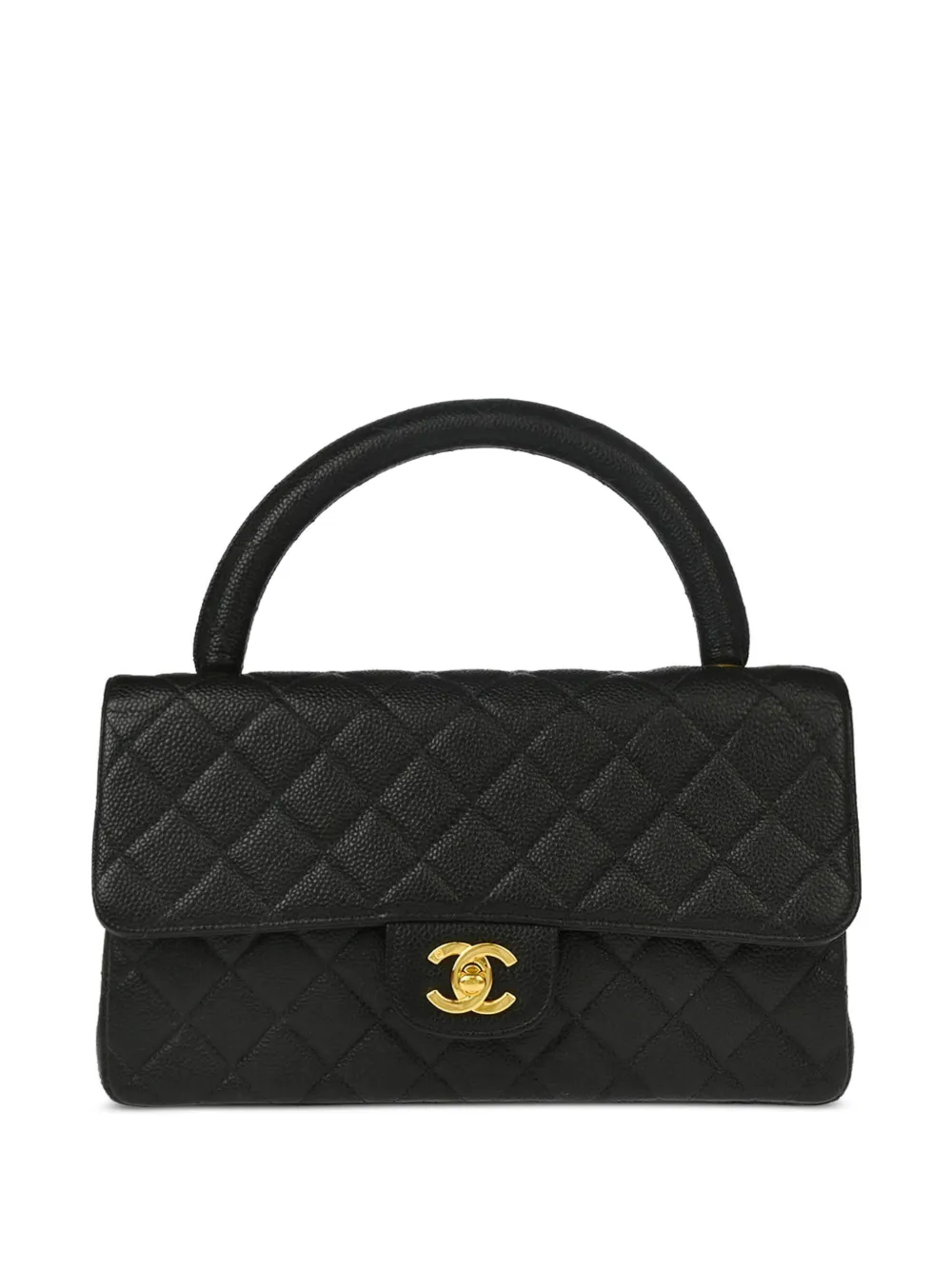 CHANEL Pre-Owned شنطة يد مبطنة بنقش المعين 1997 | أسود | Image 1