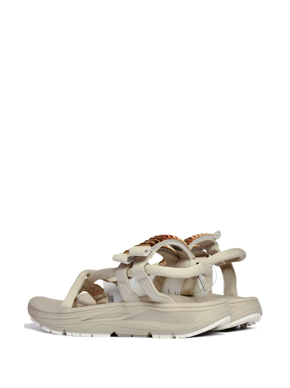Undercover cross-strapped sandals Neutrals