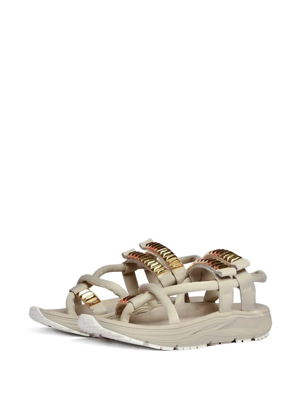 Undercover cross-strapped sandals Neutrals