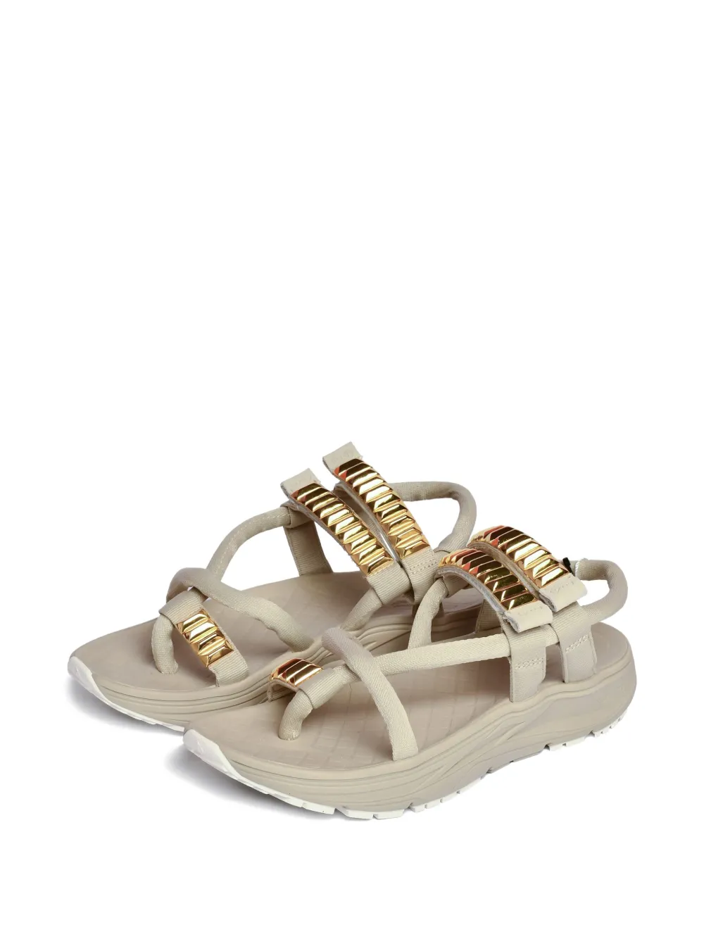 Undercover cross-strapped sandals Neutrals