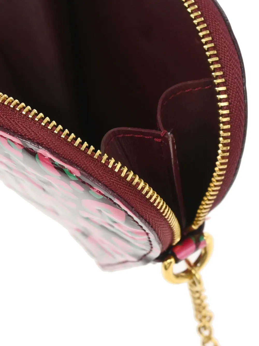 Pre-owned Louis Vuitton 2010 Leopard-print Coin Purse In Pink