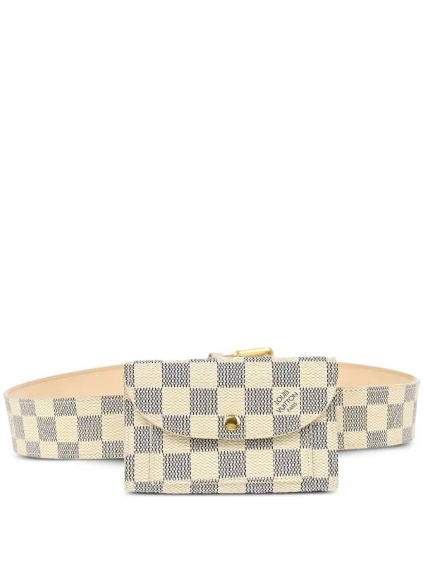 Louis Vuitton Pre-owned 2011 Ceinture Pochette Solo Belt Bag in White