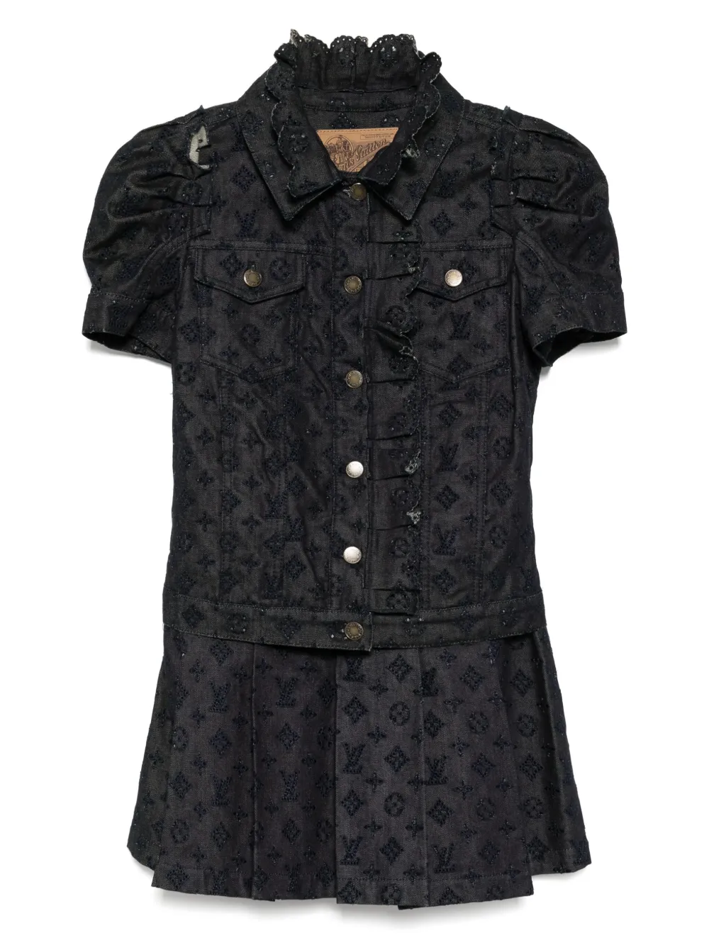 Louis Vuitton Pre-Owned 2010 テーラードスカート - ブルー Louis Vuitton Pre-Owned 2010 テーラードスカート - ブルー