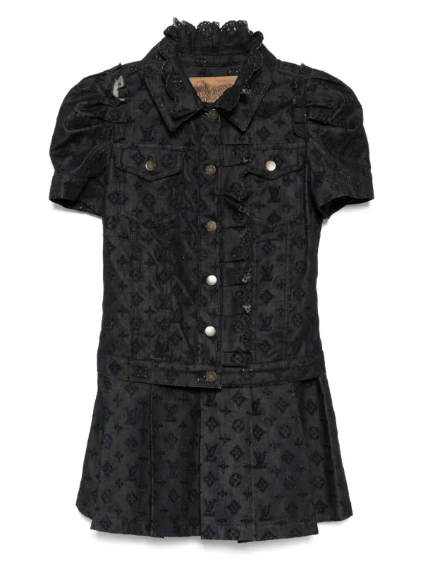 Louis Vuitton Pre-Owned Tailleur Con Gonna 2010 Blu FARFETCH IT