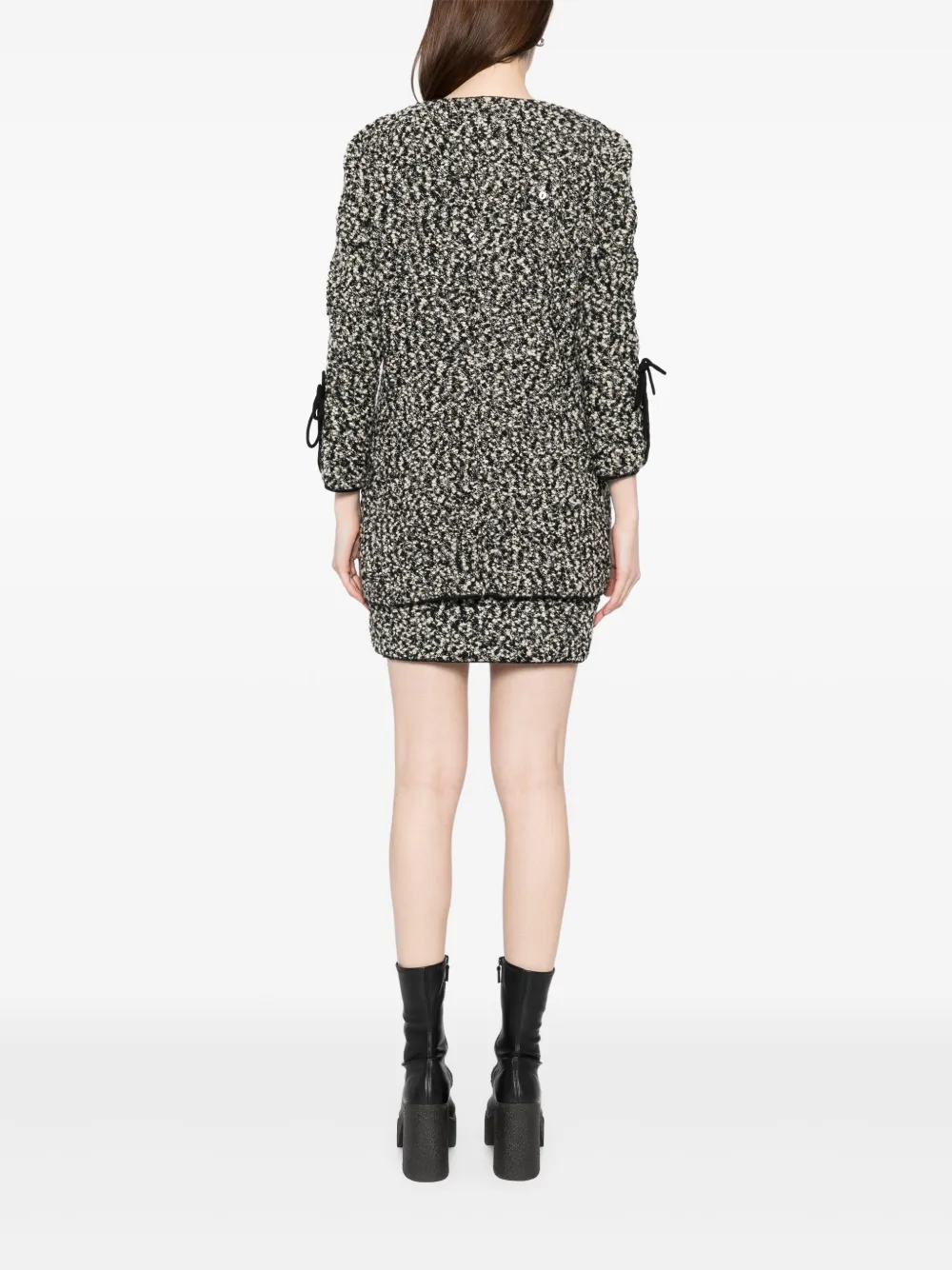 Pre-owned Chanel 1994 Setup Suit Jacket Dress In Black
