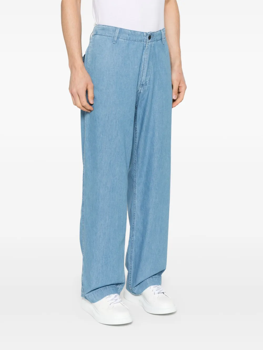 Emporio Armani Straight broek Blauw