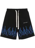 Vision Of Super flame-embroidered shorts - Black