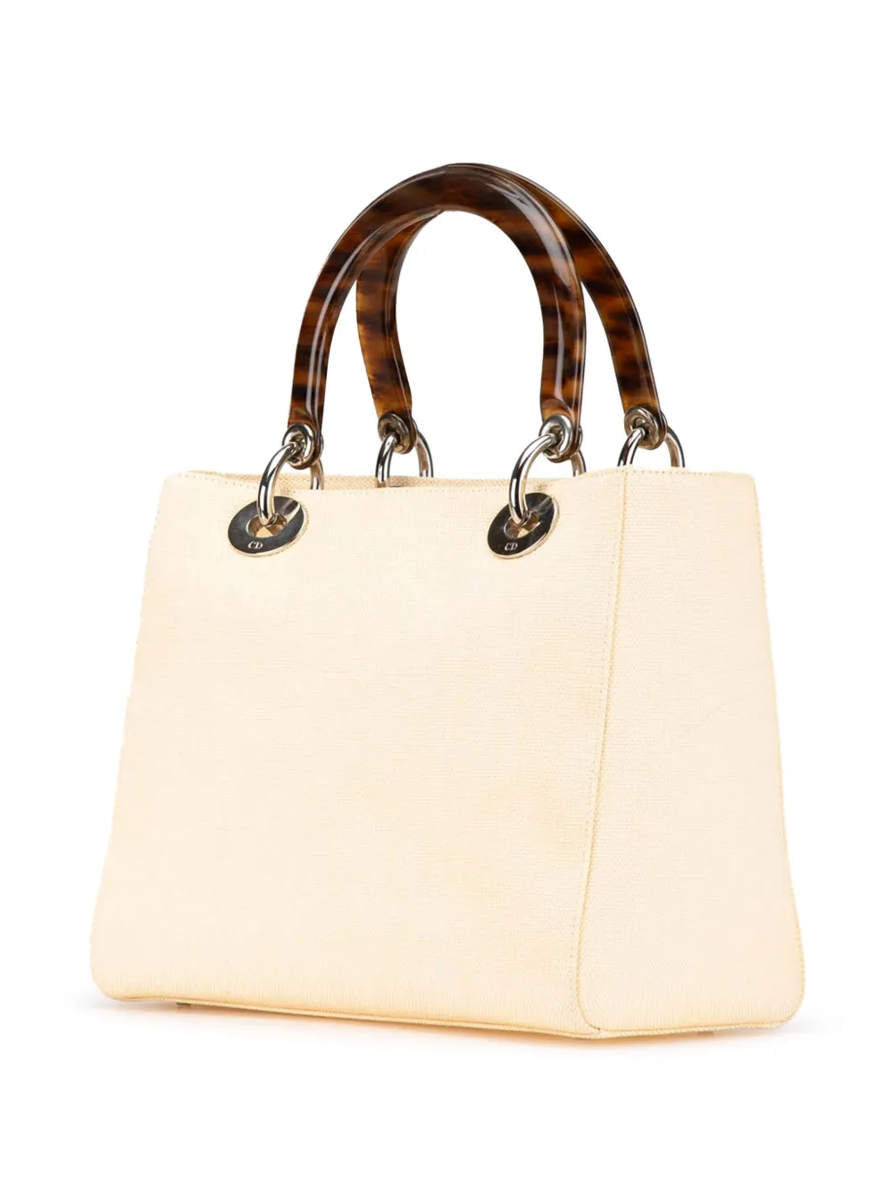 Christian Dior Pre-Owned 1998 Medium Canvas Lady Dior satchel - Wit