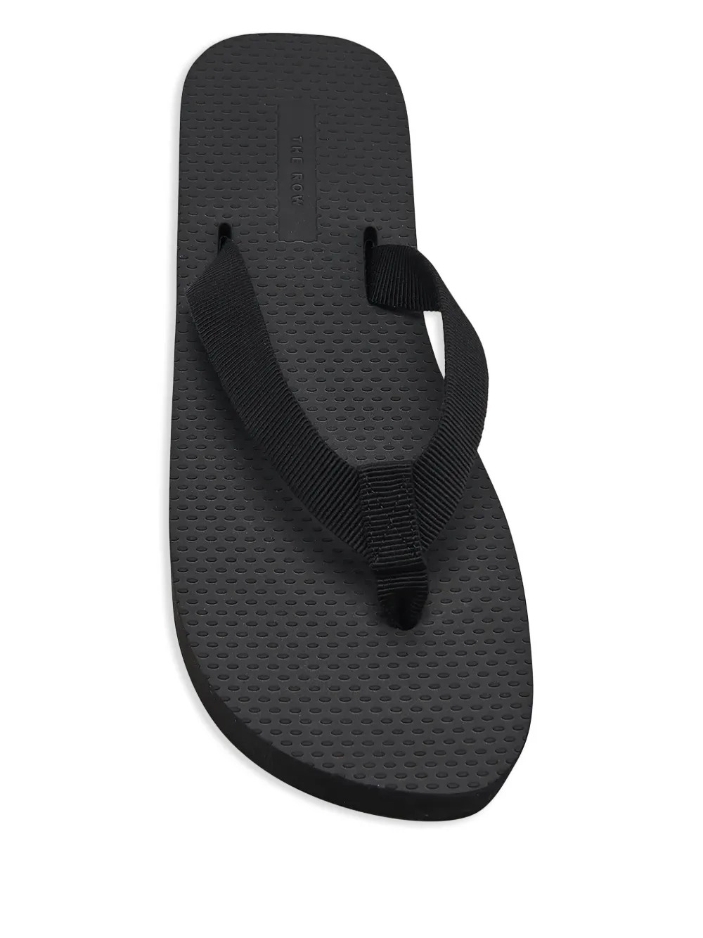 The Row Dune flip flops Black