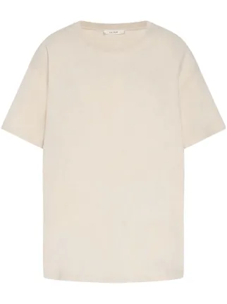 Tシャツ・カットソー THE ROW 'Nadina' T-shirt White Nadina T-Shirt White in Cotton – The Row