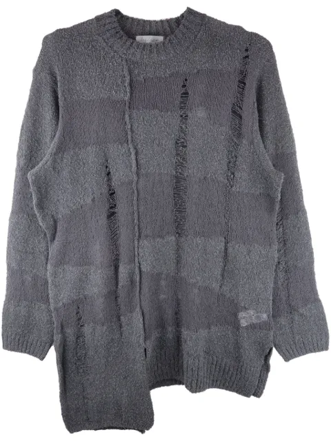 Yohji Yamamoto frayed-detail oversized sweater
