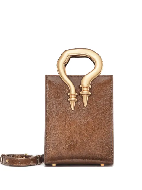 OKHTEIN mini Malleable sculpted-handle tote bag