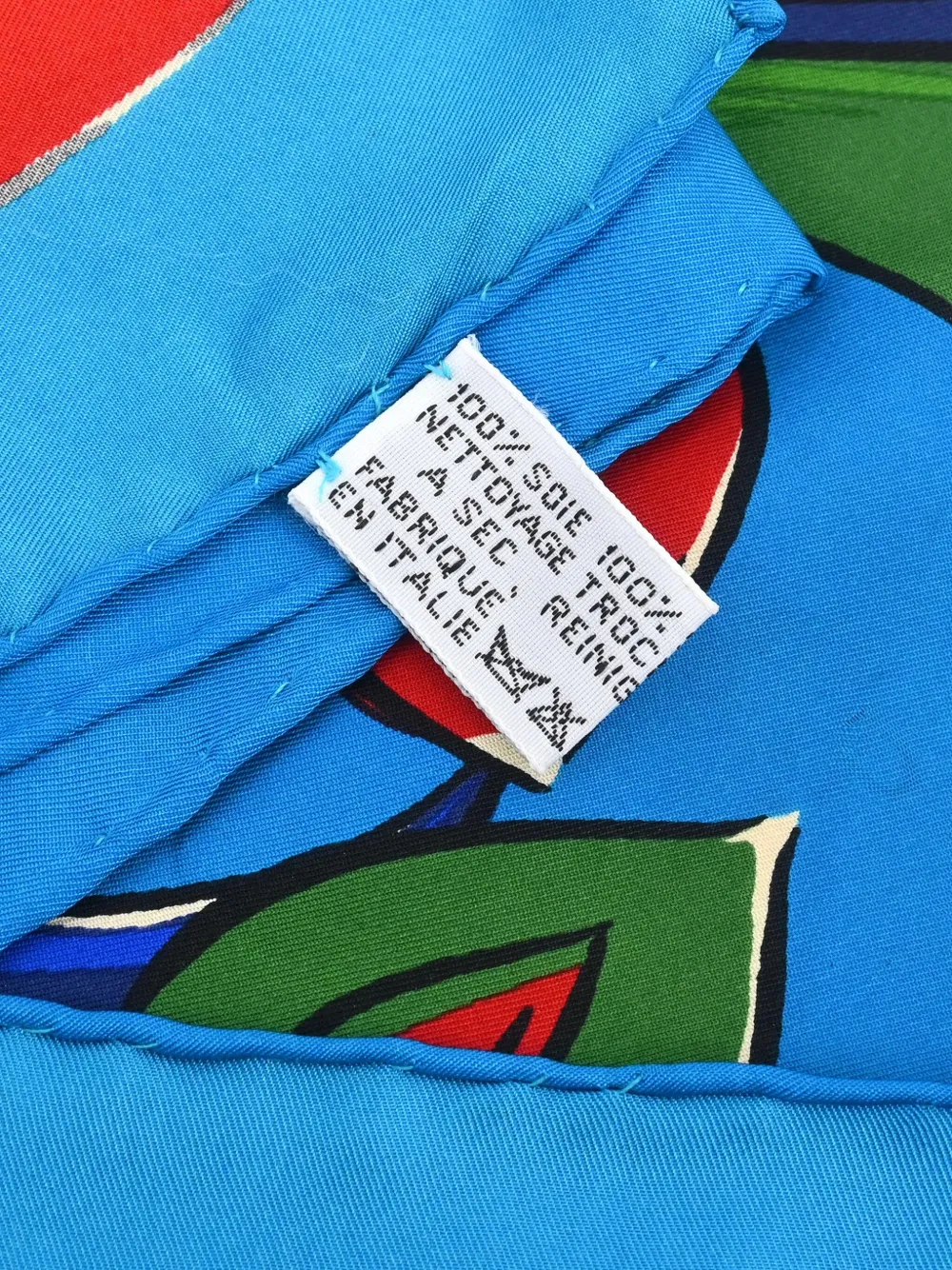 Pre-owned Chanel 1990-2000s Floral-print Scarf In Blue