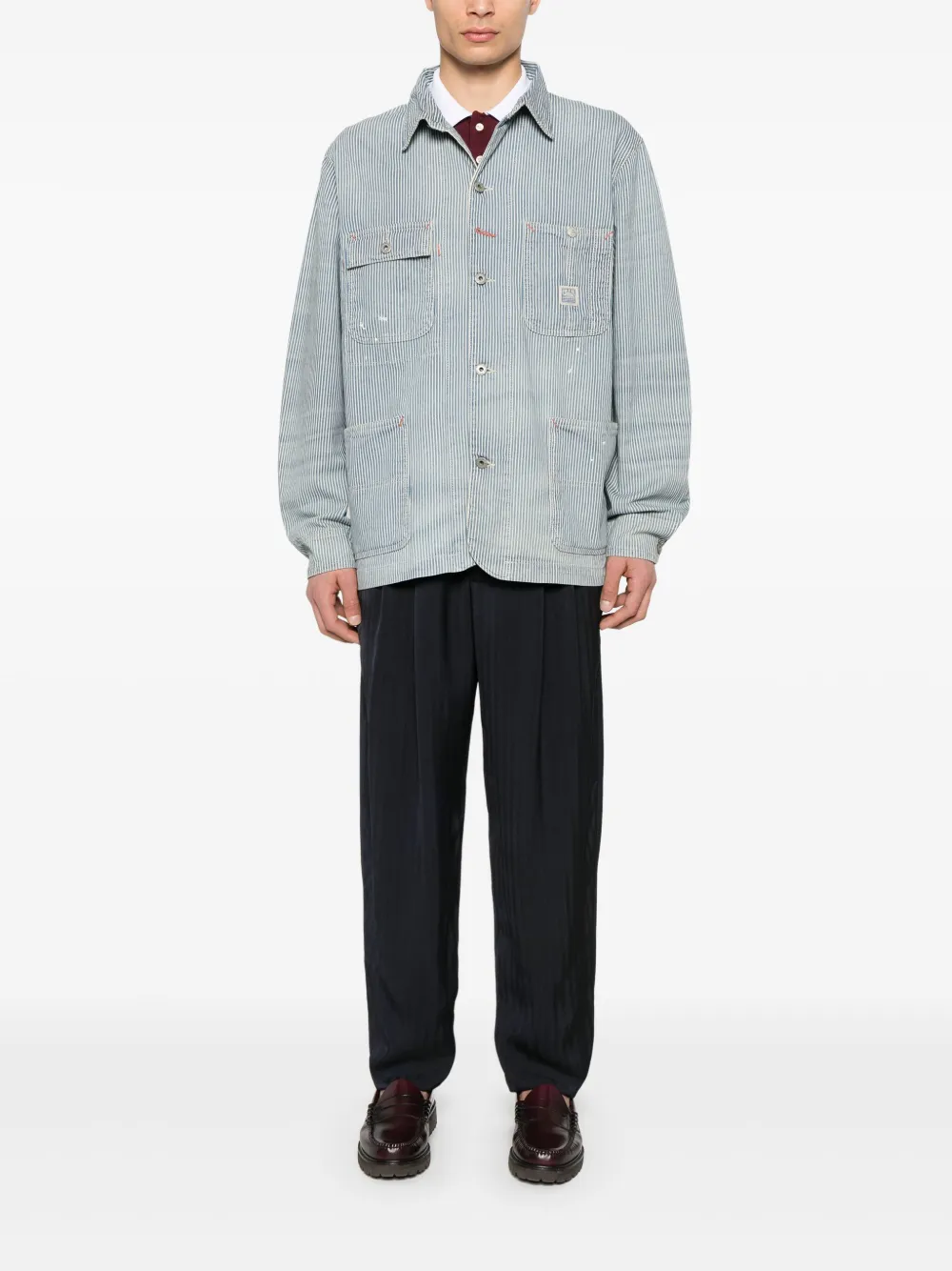 Polo Ralph Lauren Gestreept shirtjack Blauw