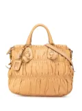 Prada Pre-Owned 2000-2024 Nappa Gaufre satchel - Brown