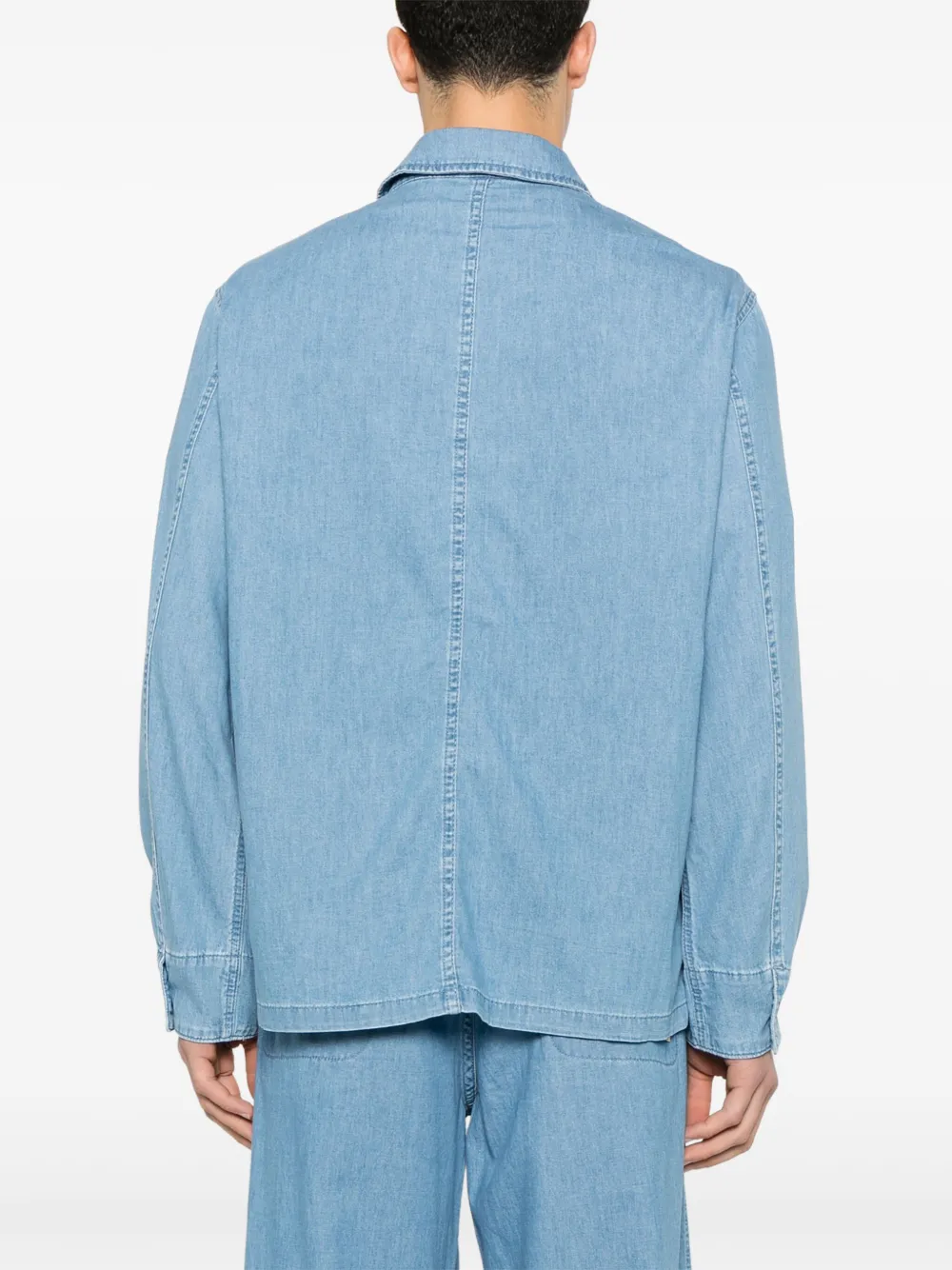 Emporio Armani Denim overhemd Blauw