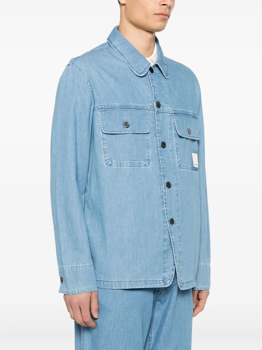 Emporio Armani Denim overhemd Blauw