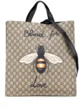 Gucci Pre-Owned 2016-2024 GG Supreme Blind For Love satchel - Brown