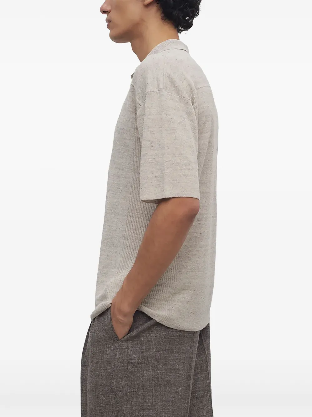 The Row Short-sleeved Polo Shirt In 中性色