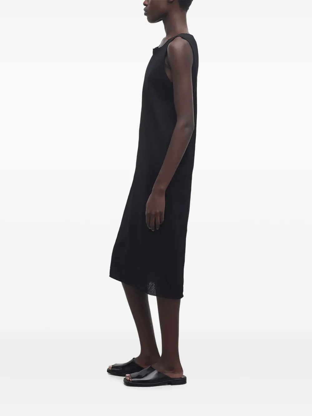 The Row Jovienne midi-jurk Zwart