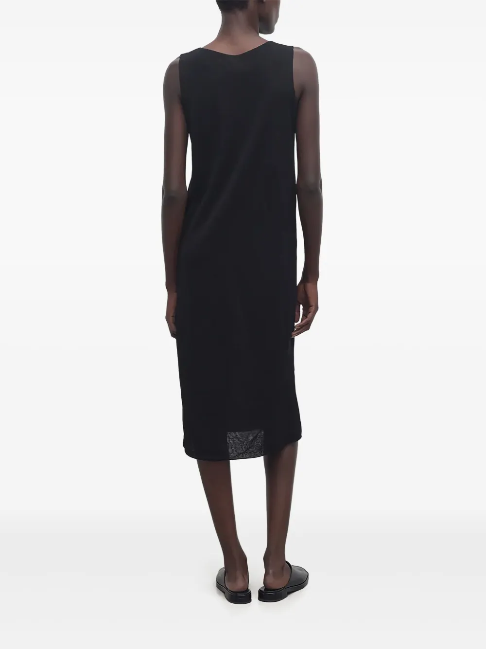 The Row Jovienne midi-jurk Zwart