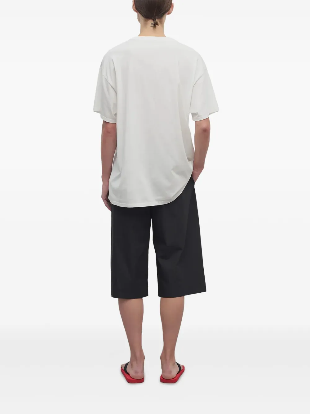 the row バミューダパンツ The Row Eliot バミューダショーツ | ブラック | FARFETCH JP