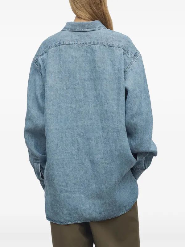The Row Nesson シャツ | ブルー | FARFETCH JP