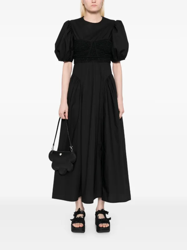 【Cecilie Bahnsen】CLEMENTINE DRESS CLEMENTINE | DRESS COTTON BLACK