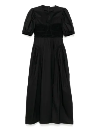 大人のためのリュクス【CECILIE BAHNSEN】クレメンタインドレス Cecilie Bahnsen Clementine ドレス | ブラック | FARFETCH JP