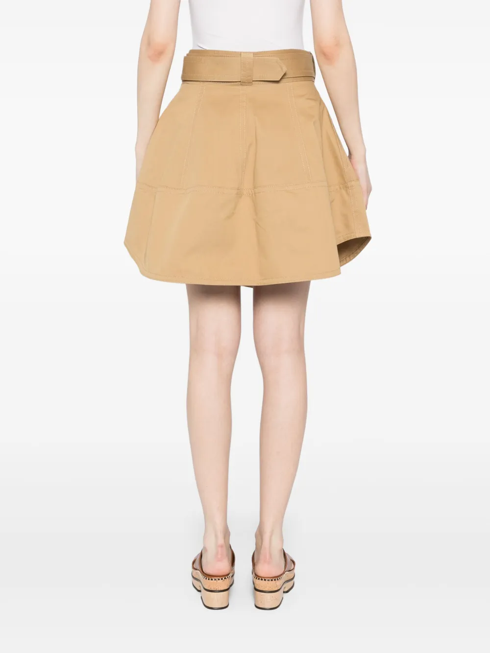 ZIMMERMANN Illuminate cargo mini-rok Beige