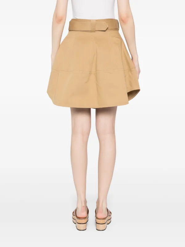 MATIN KIM ■ TWO WAY CARGO BELTED SKIRT TWO WAY CARGO BELTED SKIRT IN BLACK - MATINKIM