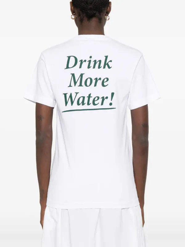 Sporty&Rich| (Drink More Water T-Shirt (TO043606300WH01 Sporty & Rich Drink More Water T-shirt | White | FARFETCH